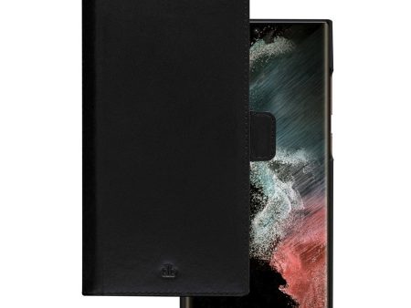 Samsung Galaxy S22 Ultra dbramante1928 Lynge Ægte Læder Magnet Cover - Black Online Sale