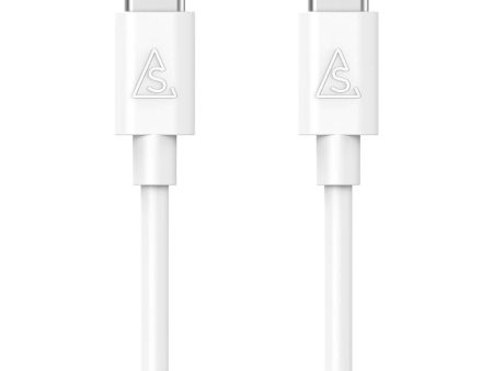 Smartline (3A 15W) USB-C til USB-C Kabel 1 m. - Hvid Cheap