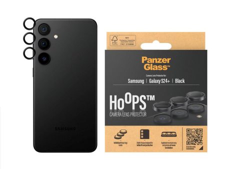 Samsung Galaxy S24+ (Plus) PanzerGlass Hoops - Kamerabeskyttelse - Gennemsigtig   Sort on Sale