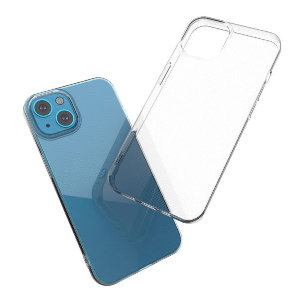 iPhone 13 Crystal Clear Fleksibel Plastik Cover - Gennemsigtig Online Sale