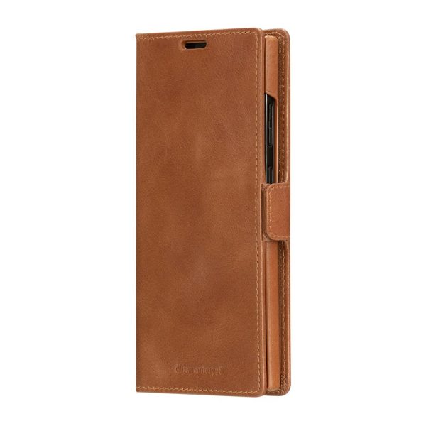 Samsung Galaxy S23 Ultra dbramante1928 Lynge Ægte Læder Magnet Cover - Tan Online Sale