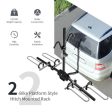 2-Bike Hitch Mount Bike Rack for 1-1 4 Inch or 2 Inch Receiver-Black Online