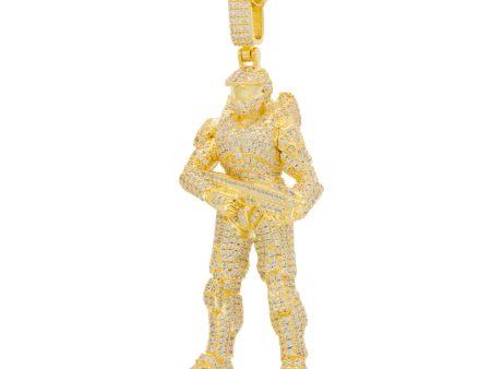 Halo x King Ice - Master Chief Necklace Online Sale