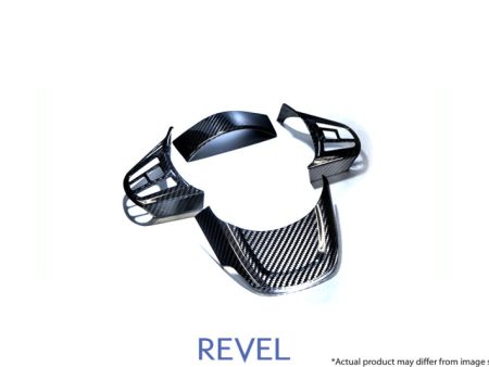 Revel GT Dry Carbon Steering Wheel Cover Inserts 2020 Toyota GR Supra - 4 Pieces Online now