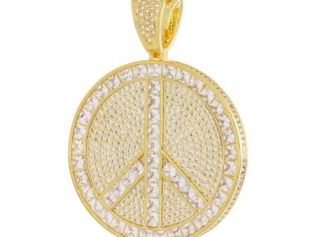 Peace and Love Medallion Necklace Online now