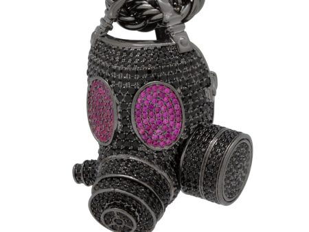 Black Gas Mask Necklace Discount