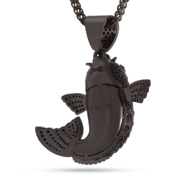 Black Gold Utsurimono Koi Fish Necklace For Discount