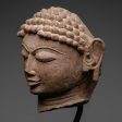 A mottled red sandstone head of a Jina, India, 11th 12th century CE Cheap