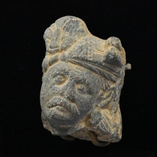 A Gandhara Schist Head of a Devotee, ca 1st century BCE CE Online Hot Sale