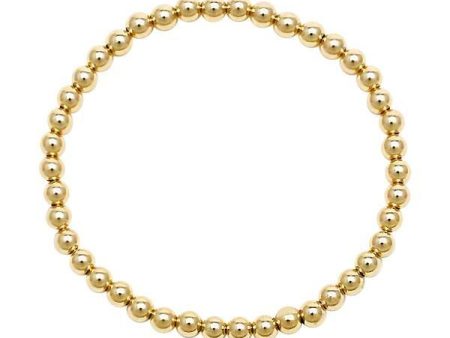 4mm Yellow Gold Beaded Bracelet Sale