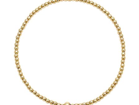 2mm Gold Small Bead Bracelet Online now