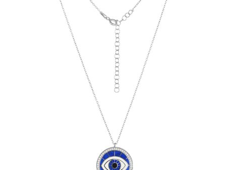 Artistic Evil Eye Necklace Sterling Silver Sale