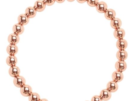 8mm Rose Gold Beaded Bracelets on Sale