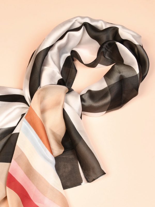 Printed Silk Scarf Online Sale