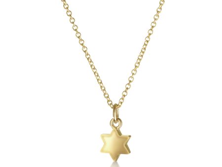 14k Gold Dainty Star of David Necklace Online Hot Sale