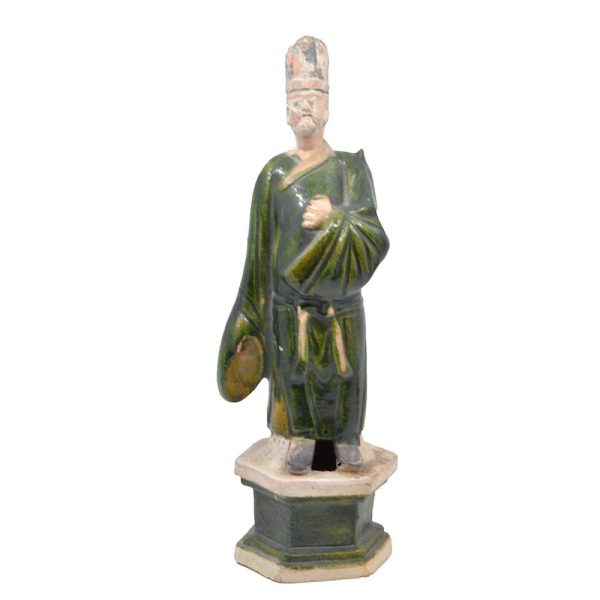 A Chinese Sancai-Glazed Attendant, Ming Dynasty, ca 1368-1644 CE For Cheap