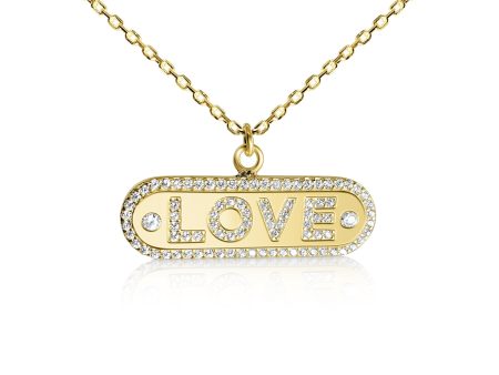 Love Letter Pendant in Gold or Silver Online Hot Sale