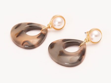 Grey Drop Earrings on Sale