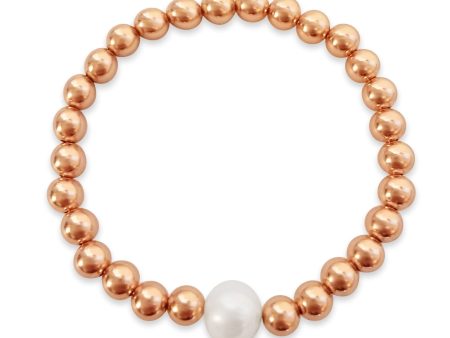 Pearl and 6mm Beads Bracelet of Your Choice Hot on Sale