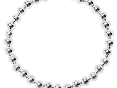 6mm Silver Bead Bracelet Discount