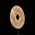 A Chinese Mottled Nephrite Jade Bi Disc, Late Neolithic Period, ca. 3000 - 2000 BCE Sale